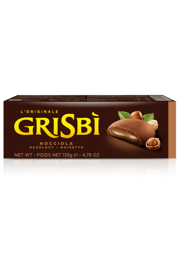 BISCOITO GRISBI CREME DE AVELÃ 135G