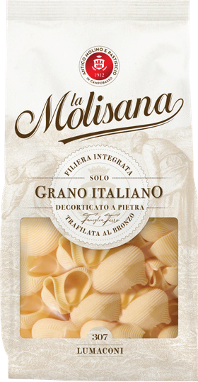 embalagem MASSA LUMACONI LA MOLISANA 12X500G