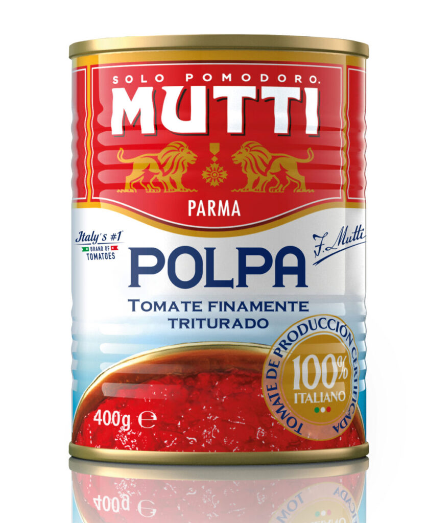 Pomodori Pelati Cubos Lata Mutti 400g